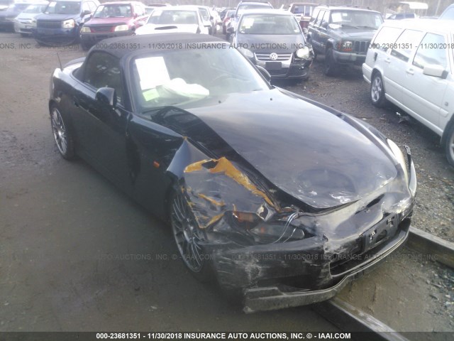 JHMAP11402T006677 - 2002 HONDA S2000 BLACK photo 6