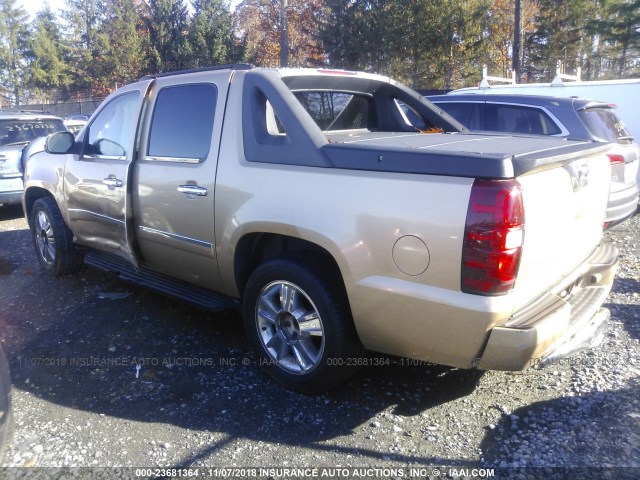 3GNFK32079G146544 - 2009 CHEVROLET AVALANCHE K1500 LTZ GOLD photo 3