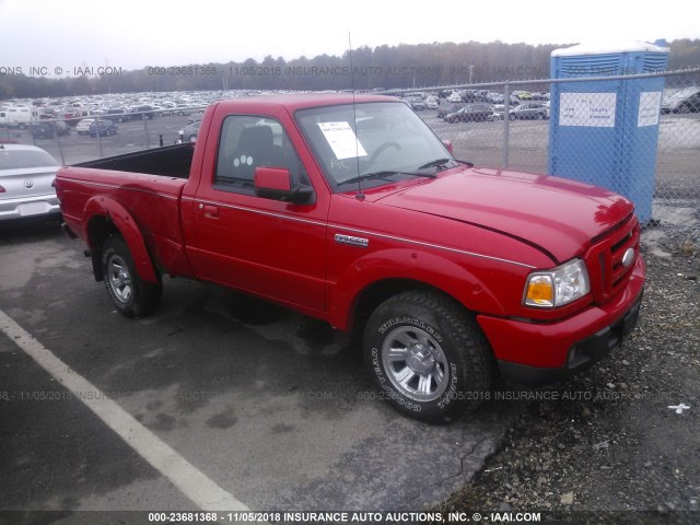 1FTYR10U26PA61383 - 2006 FORD RANGER RED photo 1