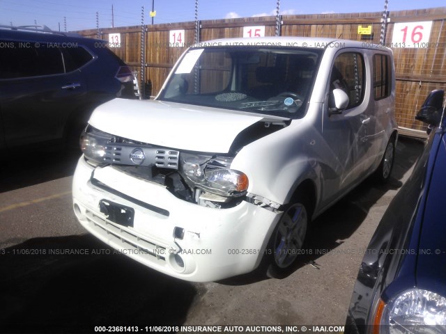 JN8AZ2KR2AT170981 - 2010 NISSAN CUBE S/SL/KROM WHITE photo 2