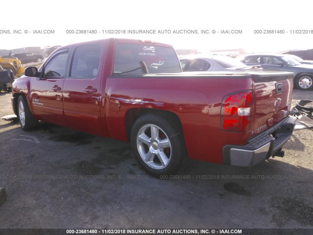 2GCEC13J181255117 - 2008 CHEVROLET SILVERADO C1500 RED photo 3