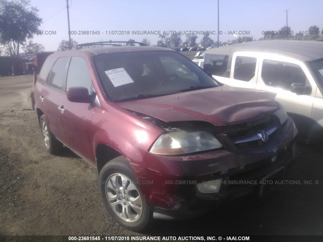 2HNYD18883H510727 - 2003 ACURA MDX TOURING RED photo 1