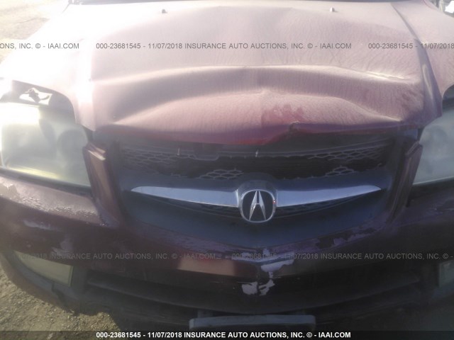 2HNYD18883H510727 - 2003 ACURA MDX TOURING RED photo 6