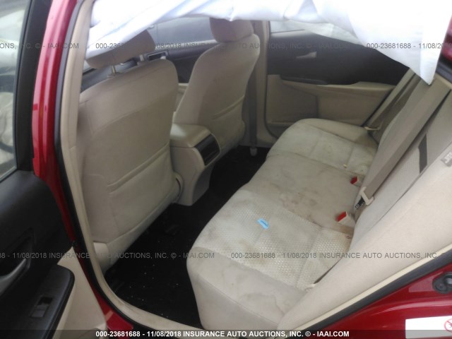 4T1BF1FK2DU654952 - 2013 TOYOTA CAMRY L/SE/LE/XLE Qırmızı foto 8