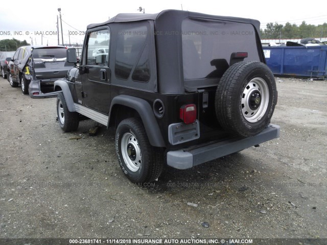 1J4FY29P9XP453088 - 1999 JEEP WRANGLER / TJ SE BLACK photo 3