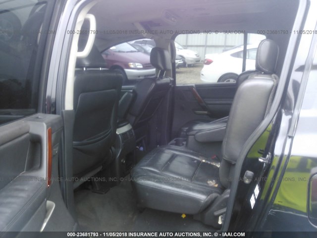 5N3AA08A47N804669 - 2007 INFINITI QX56 BLACK photo 8