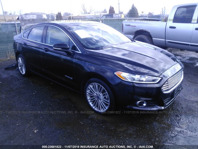 3FA6P0LU5ER374900 - 2014 FORD FUSION SE HYBRID BLACK photo 1