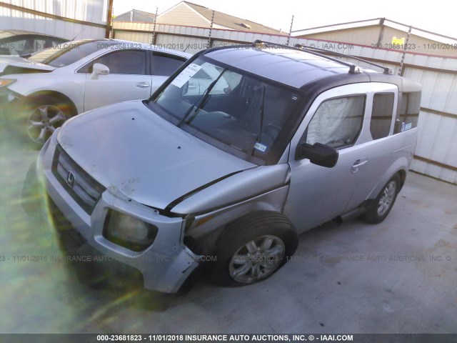 5J6YH18778L016218 - 2008 HONDA ELEMENT EX SILVER photo 2