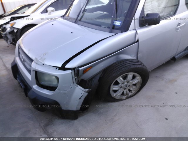 5J6YH18778L016218 - 2008 HONDA ELEMENT EX SILVER photo 6