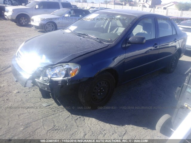 1NXBR32E15Z509745 - 2005 TOYOTA COROLLA CE/LE/S BLUE photo 2