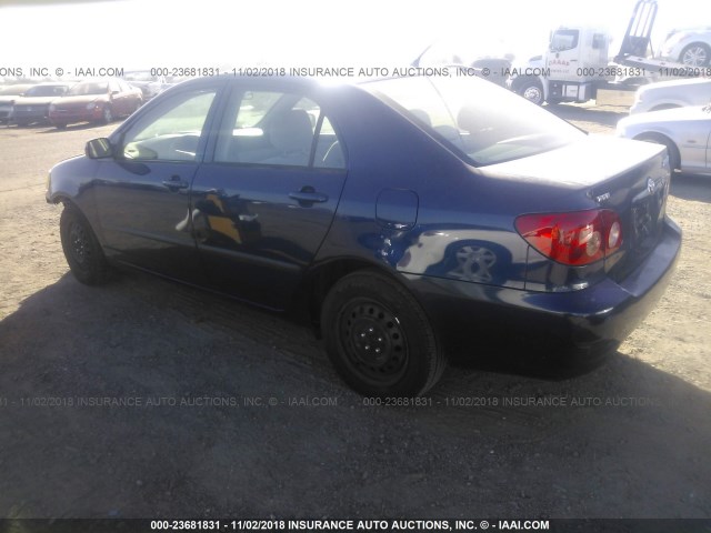 1NXBR32E15Z509745 - 2005 TOYOTA COROLLA CE/LE/S BLUE photo 3