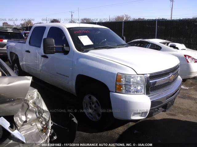 3GCPKSE39BG278191 - 2011 CHEVROLET SILVERADO K1500 LT WHITE photo 1