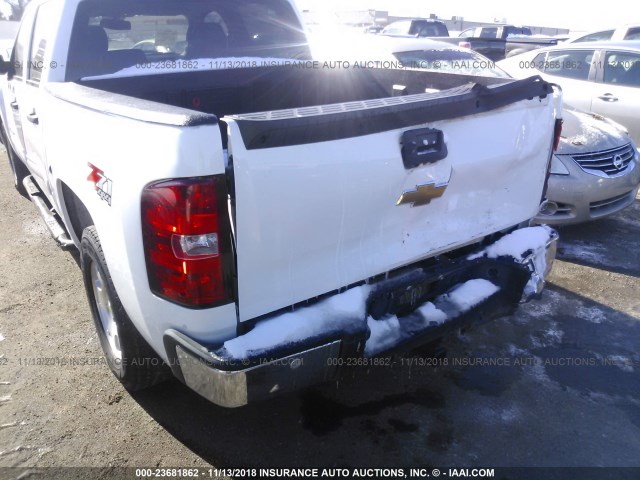 3GCPKSE39BG278191 - 2011 CHEVROLET SILVERADO K1500 LT WHITE photo 6