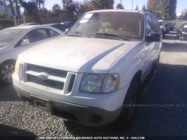 1FMYU70E81UA45348 - 2001 FORD EXPLORER SPORT WHITE photo 2