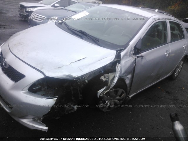 JTDBL40E099059867 - 2009 TOYOTA COROLLA LE/XLE SILVER photo 6