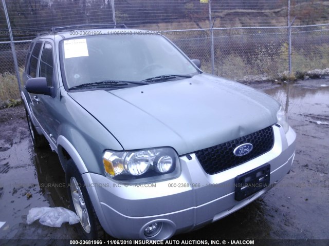 1FMCU96H86KB13352 - 2006 FORD ESCAPE HEV GREEN photo 1