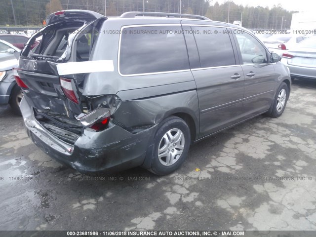 5FNRL38777B063206 - 2007 HONDA ODYSSEY EXL GRAY photo 4