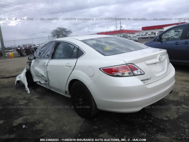 1YVHZ8BH4D5M03895 - 2013 MAZDA 6 SPORT WHITE photo 3