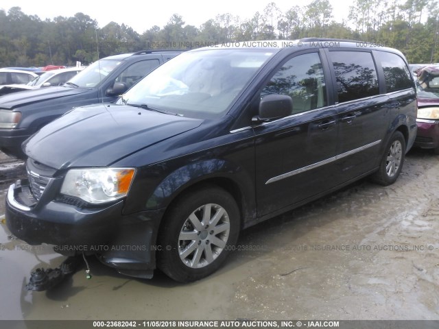 2C4RC1BG8DR674763 - 2013 CHRYSLER TOWN & COUNTRY TOURING BLUE photo 2