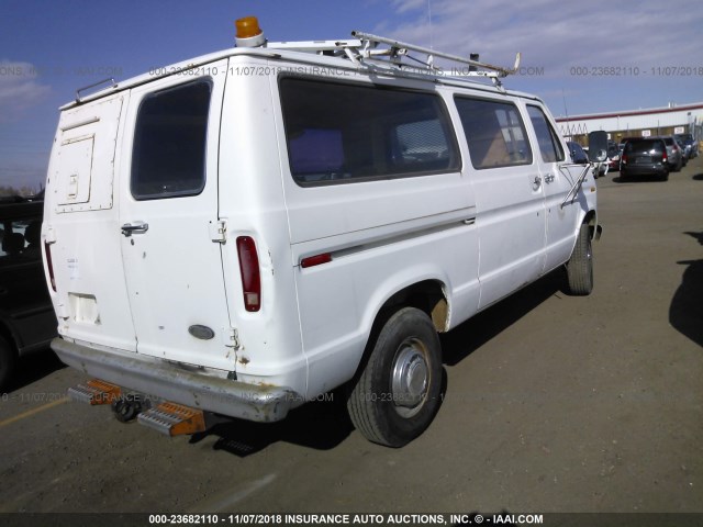 1FTJE36G4EHB79650 - 1984 FORD ECONOLINE E350 VAN WHITE photo 4