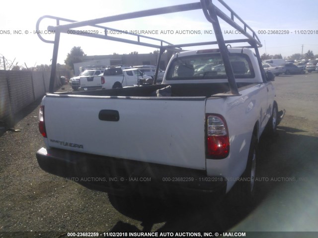 5TBJU32136S461336 - 2006 TOYOTA TUNDRA WHITE photo 4