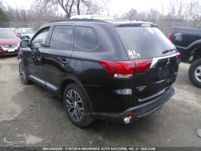 JA4AZ3A35GZ007403 - 2016 MITSUBISHI OUTLANDER SE/SEL BLACK photo 3