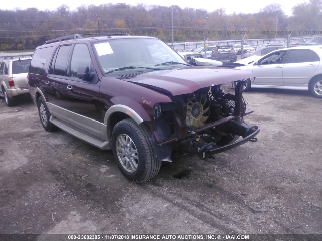 1FMFK18509EB10567 - 2009 FORD EXPEDITION EL EDDIE BAUER MAROON photo 1