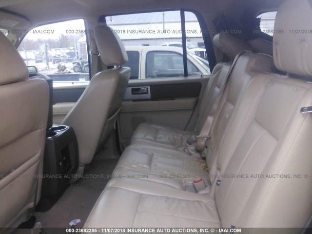 1FMFK18509EB10567 - 2009 FORD EXPEDITION EL EDDIE BAUER MAROON photo 8