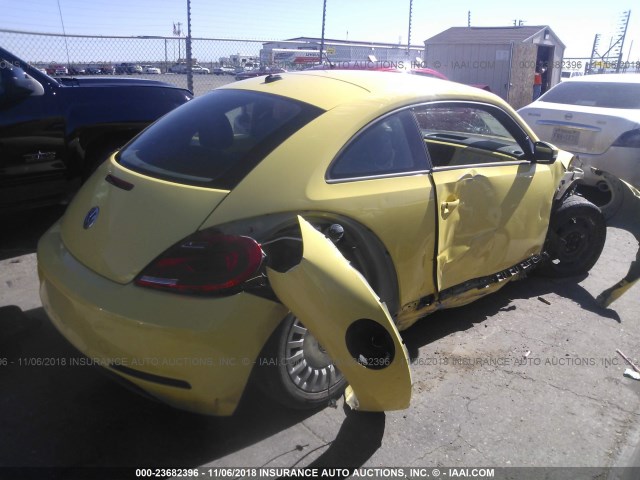 3VWJ07AT6EM662446 - 2014 VOLKSWAGEN BEETLE YELLOW photo 4