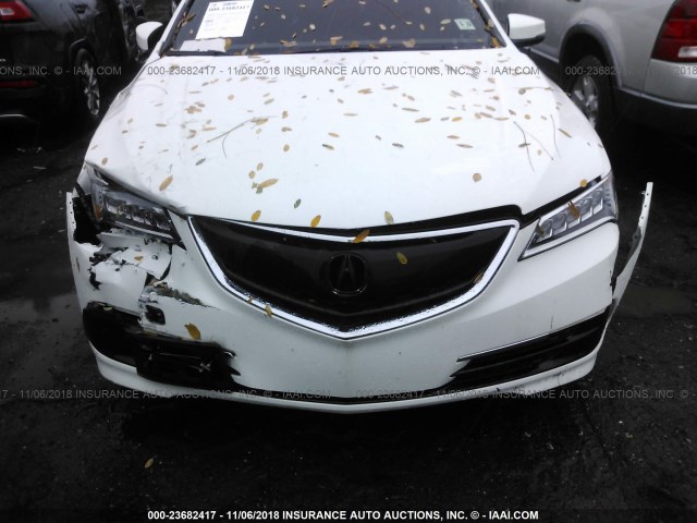 19UUB1F57HA008107 - 2017 ACURA TLX TECH თეთრი ფოტო 6