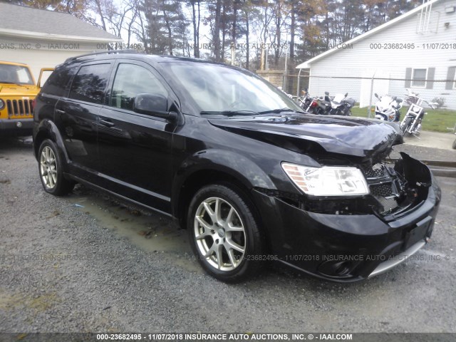 3C4PDDEG7DT559490 - 2013 DODGE JOURNEY R/T BLACK photo 1