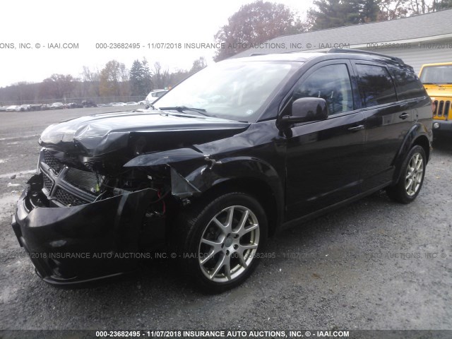 3C4PDDEG7DT559490 - 2013 DODGE JOURNEY R/T BLACK photo 2