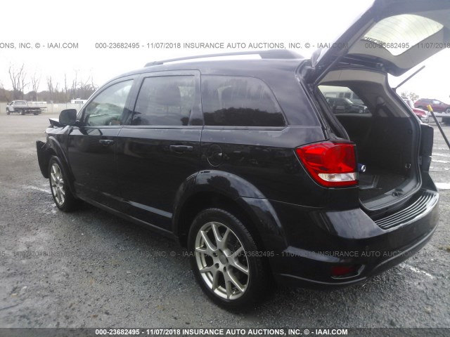 3C4PDDEG7DT559490 - 2013 DODGE JOURNEY R/T BLACK photo 3