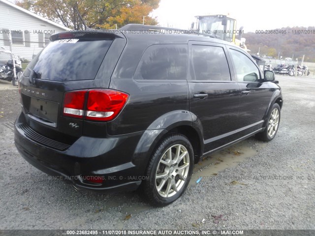 3C4PDDEG7DT559490 - 2013 DODGE JOURNEY R/T BLACK photo 4