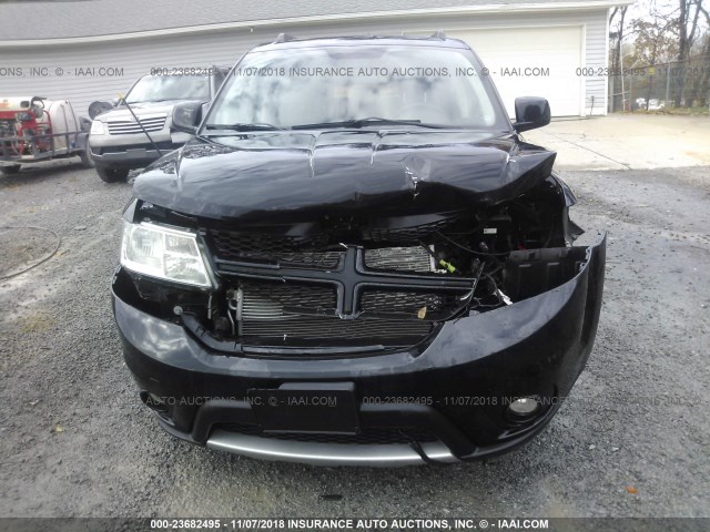 3C4PDDEG7DT559490 - 2013 DODGE JOURNEY R/T BLACK photo 6