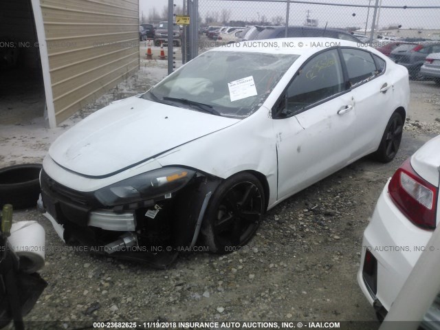 1C3CDFBB5FD212868 - 2015 DODGE DART SXT WHITE photo 2