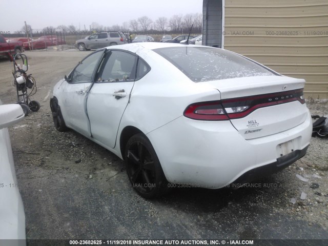 1C3CDFBB5FD212868 - 2015 DODGE DART SXT WHITE photo 3