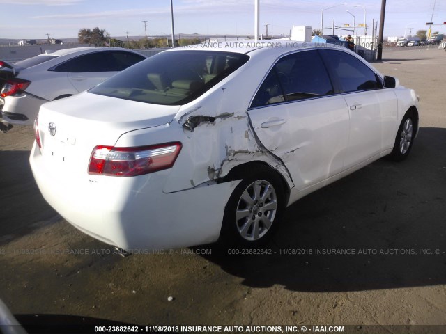 4T1BK46K77U515322 - 2007 TOYOTA CAMRY NEW GENERAT LE/XLE/SE WHITE photo 4