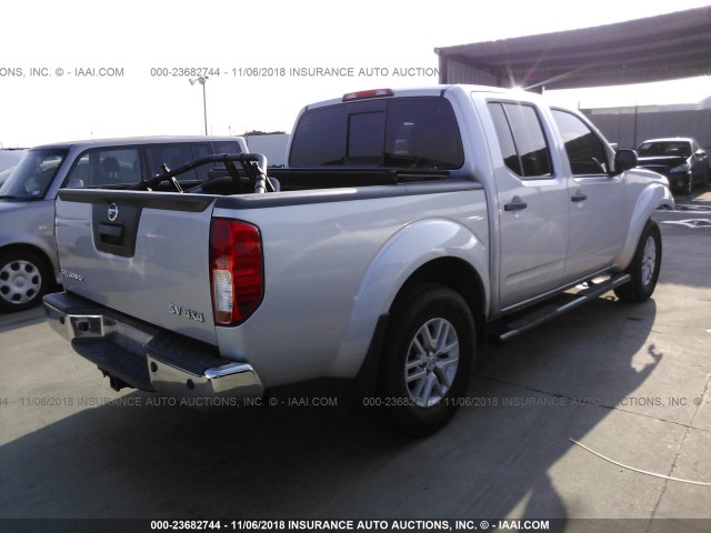 1N6AD0EV0GN740624 - 2016 NISSAN FRONTIER S/SV/SL/PRO-4X SILVER photo 4