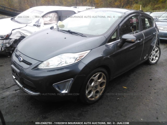 3FADP4FJ2BM173500 - 2011 FORD FIESTA SES GRAY photo 2