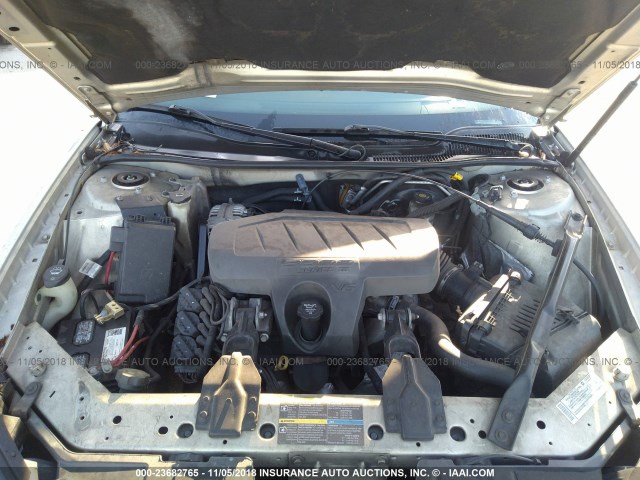 2G2WP552X81147881 - 2008 PONTIAC GRAND PRIX GOLD photo 10