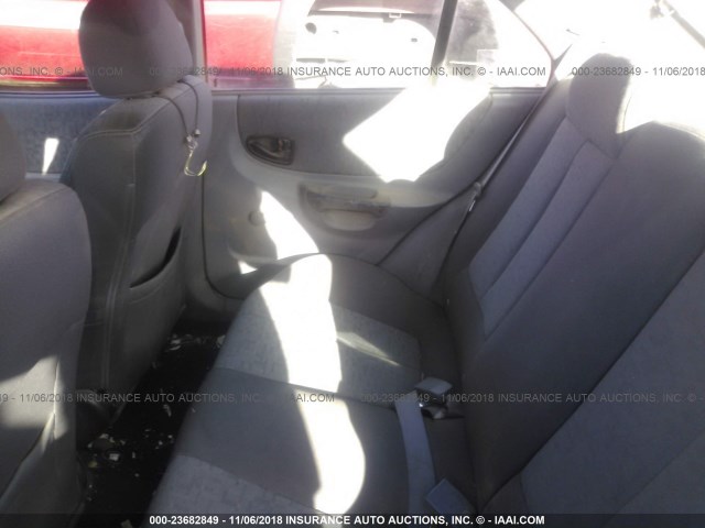 KMHCG45C95U616715 - 2005 HYUNDAI ACCENT GL RED photo 8