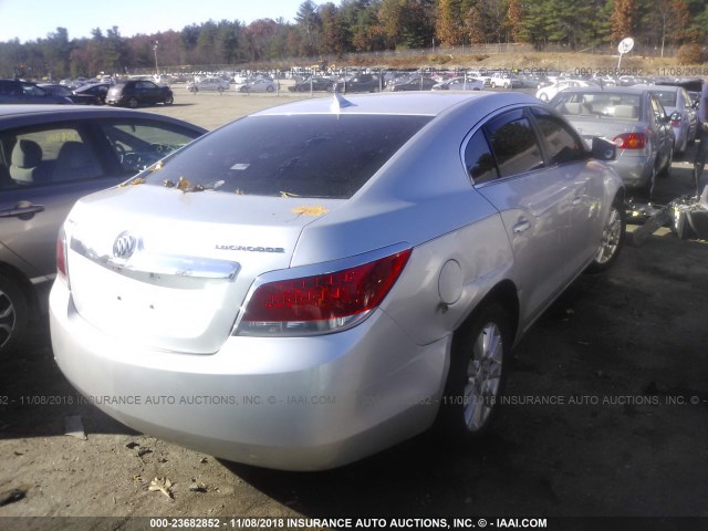 1G4GA5ED4BF124644 - 2011 BUICK LACROSSE CX SILVER photo 4