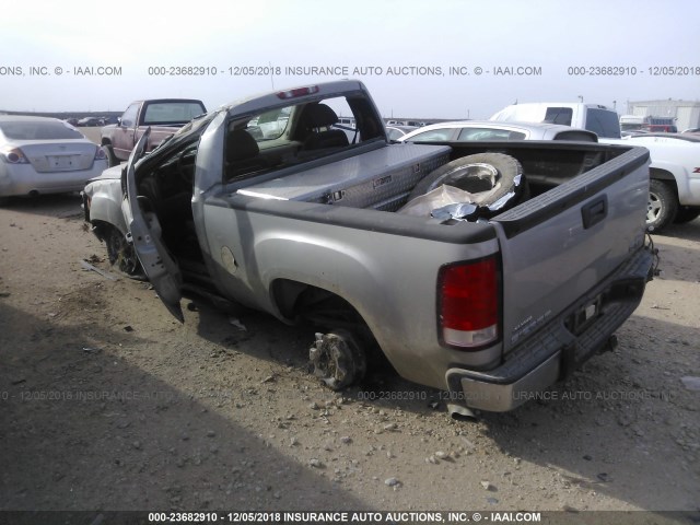 1GTEC14C38Z247365 - 2008 GMC SIERRA C1500 GRAY photo 3