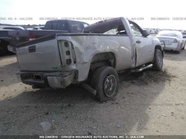 1GTEC14C38Z247365 - 2008 GMC SIERRA C1500 GRAY photo 4