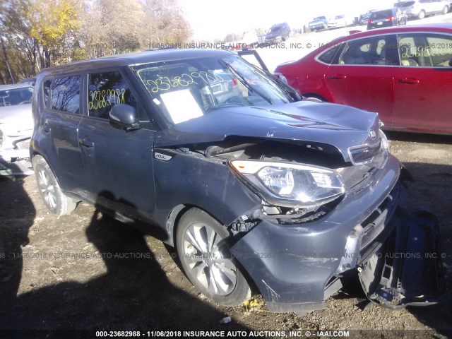 KNDJP3A5XE7012618 - 2014 KIA SOUL + GRAY photo 1