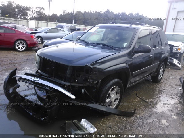 1GNDS13S752123117 - 2005 CHEVROLET TRAILBLAZER LS/LT GRAY photo 2