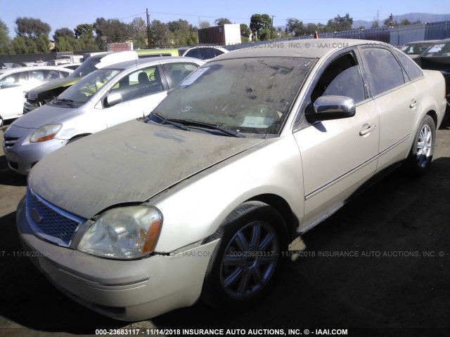 1FAHP25165G101169 - 2005 FORD FIVE HUNDRED LIMITED GOLD photo 2