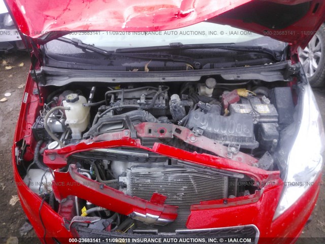 KL8CA6S94FC708261 - 2015 CHEVROLET SPARK LS RED photo 10