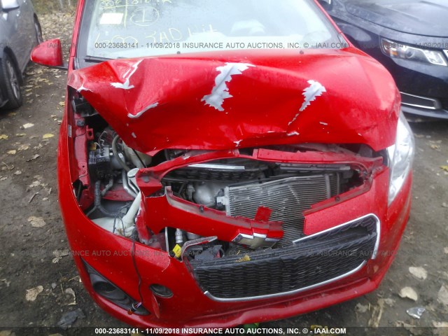 KL8CA6S94FC708261 - 2015 CHEVROLET SPARK LS RED photo 6